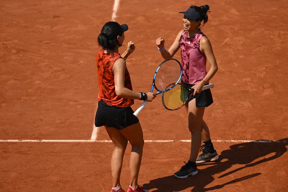 Wang Xinyu, Hsieh Su-Wei, women's doubles, third round, Roland-Garros 2023