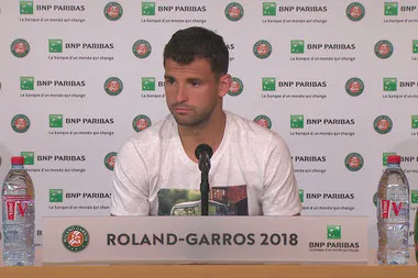 Roland-Garros 2018, 1er tour, Grigor Dimitrov, conférence de presse, press conference