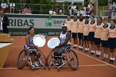 Yui Kamiji & Kagothatso Montjane / Double tennis-Fauteuil Roland-Garros 2023 Yui Kamiji & Kagothatso Montjane / Double tennis-Fauteuil Roland-Garros 2023