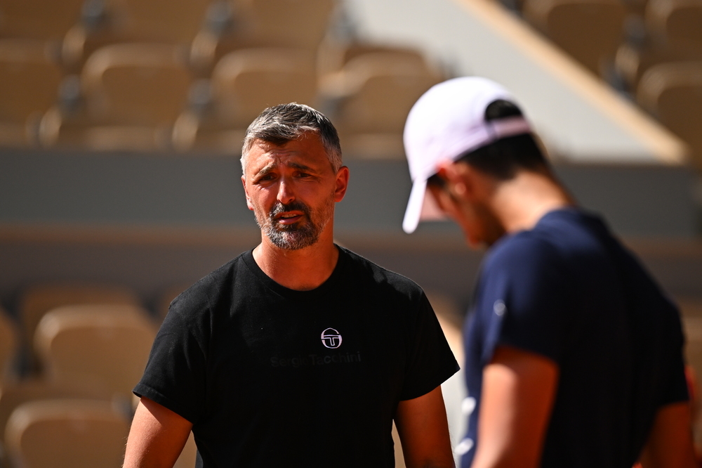 Goran Ivanisevic, Novak Djokovic, Roland-Garros 2022, Entrainement