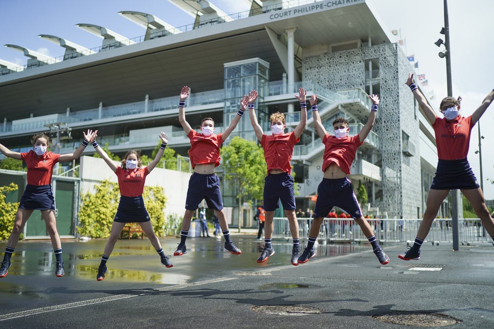 Ballkids, Roland Garros 2021, qualifying day one