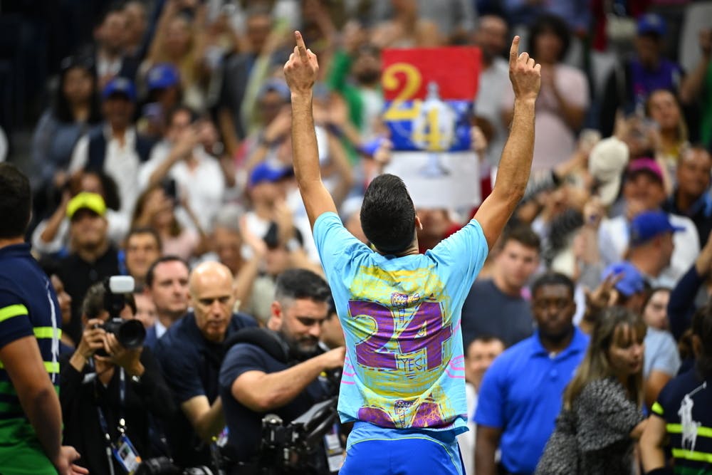 Novak Djokovic, Hommage a Kobe Bryant, US Open 2023, Simple Messieurs, Finale