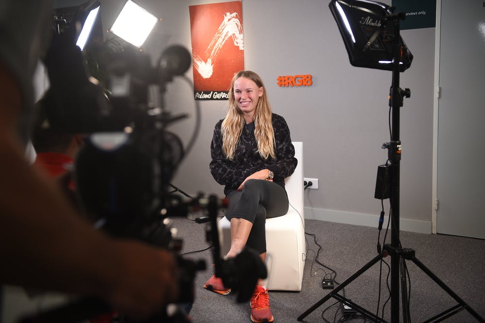 Caroline Wozniacki media day interview