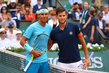 Rafael Nadal et Dominic Thiem, Roland-Garros  2018
