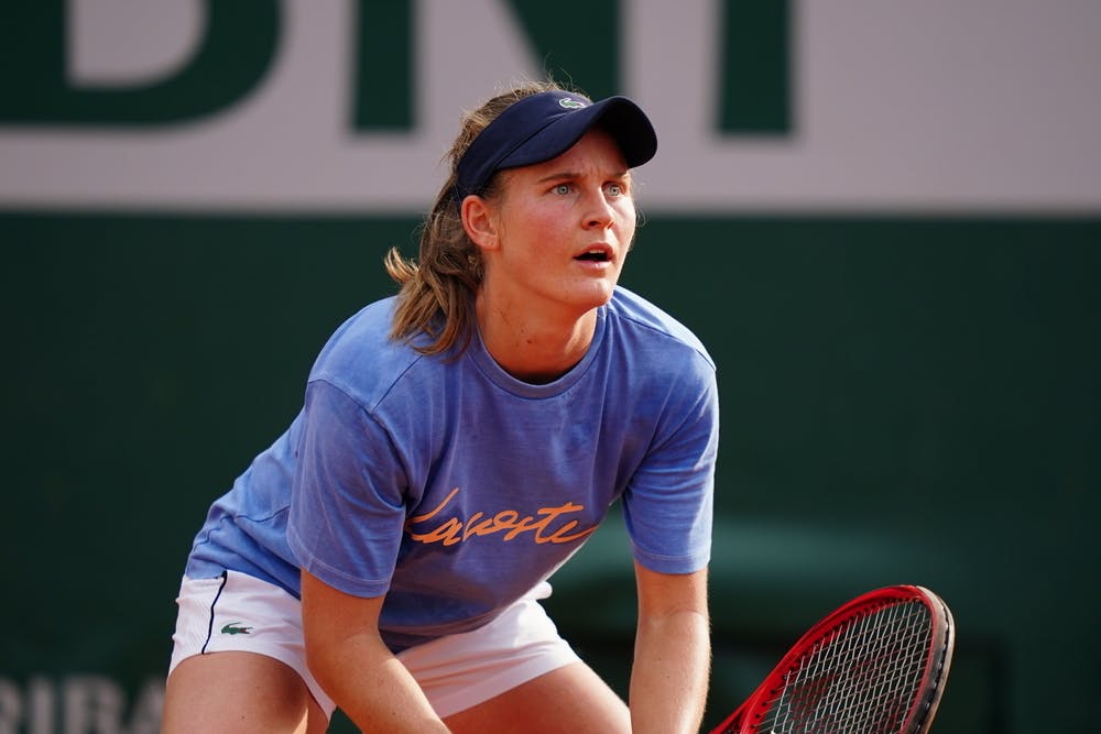 Fiona Ferro, Roland Garros 2021, practice