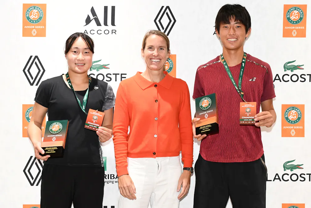 Yui Komada, Justine Henin & Kanta Watanabe / Roland-Garros Junior Series by Renault 2025