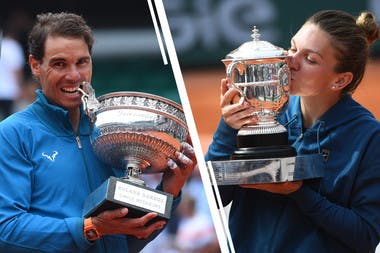 Rafael Nadal Simona Halep Roland-Garros champions 2018