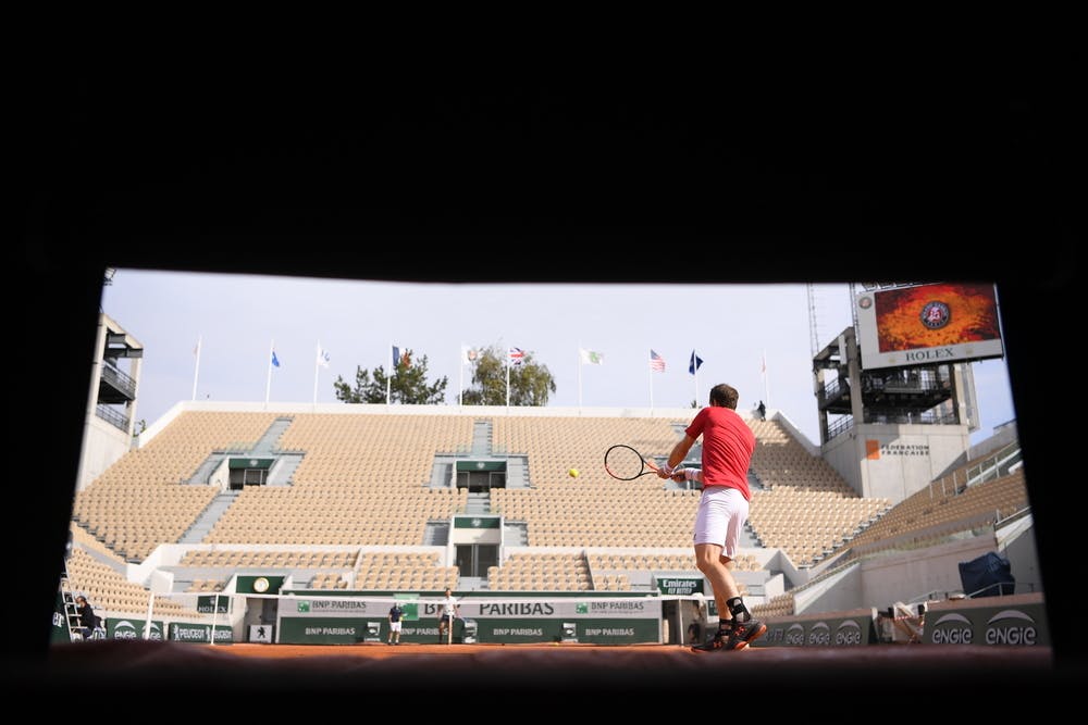 Andy Murray, Roland-Garros 2020, practice