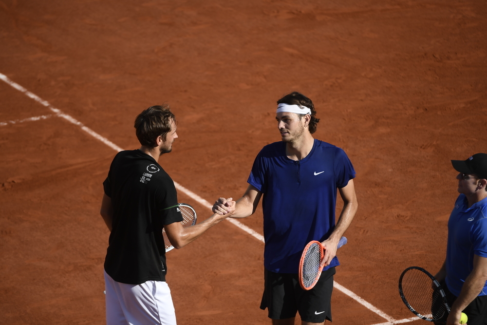 Daniil Medvedev & Taylor Fritz à l'entraînement / Roland-Garros 2022