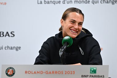 Aryna Sabalenka, media day, Roland-Garros 2023