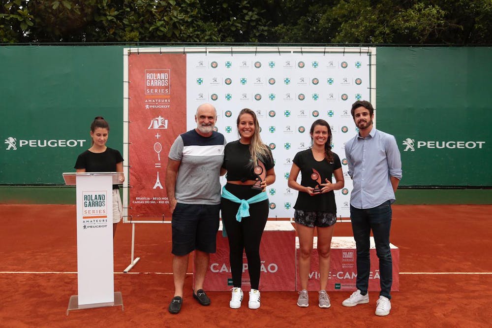 Ladies trophy ceeremony at the 2019 Roland-Garros Amateurs Series Brazil
