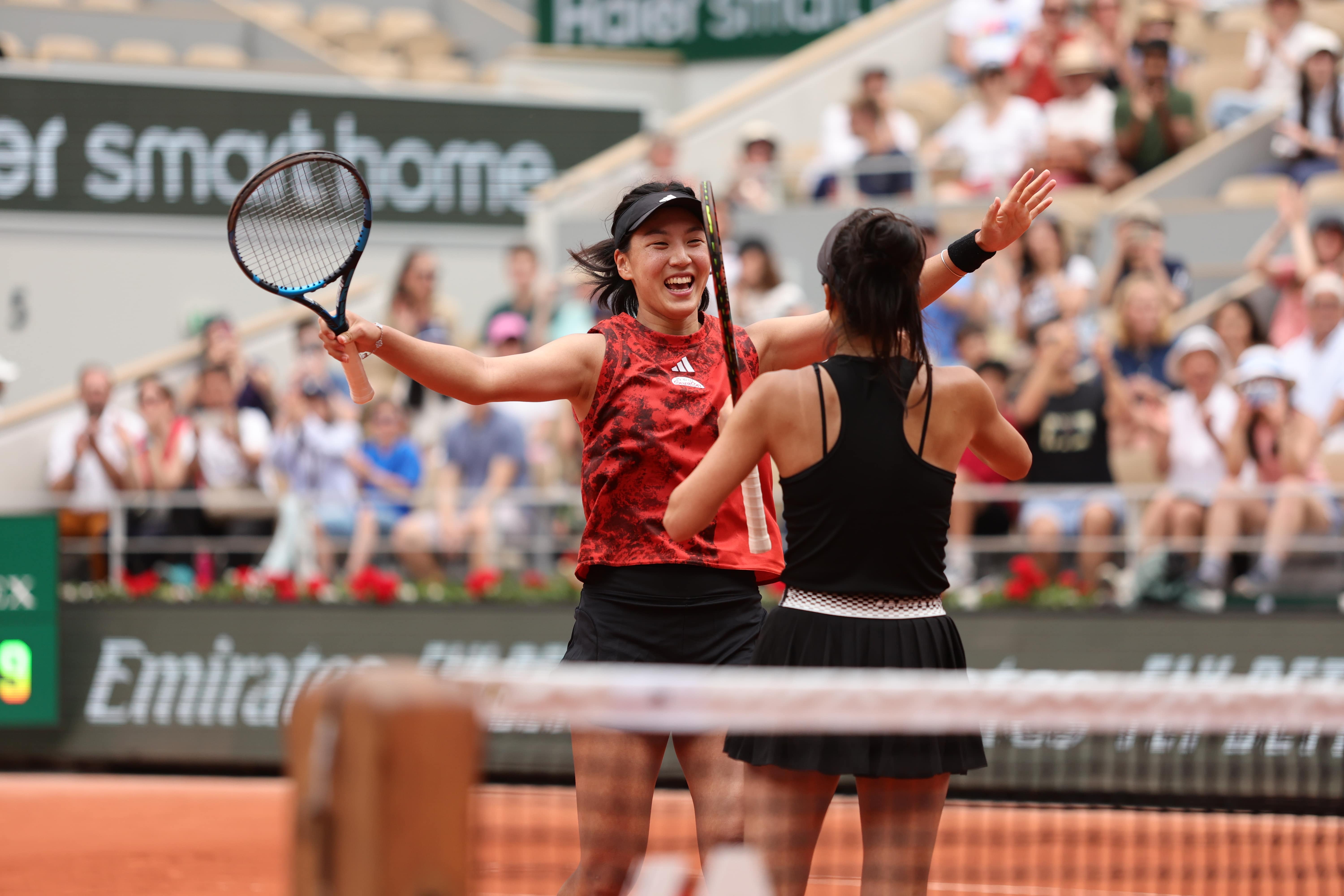 Xinyu Wang, Su-Wei Hsieh, finale double dames, Roland-Gaarros 2023