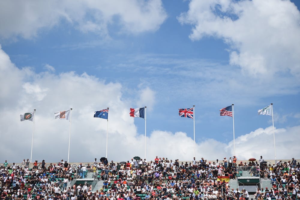 Flags over Roland-Garros