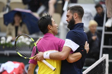 Nishikori & Paire after the fourth round at Roland-Garros 2019