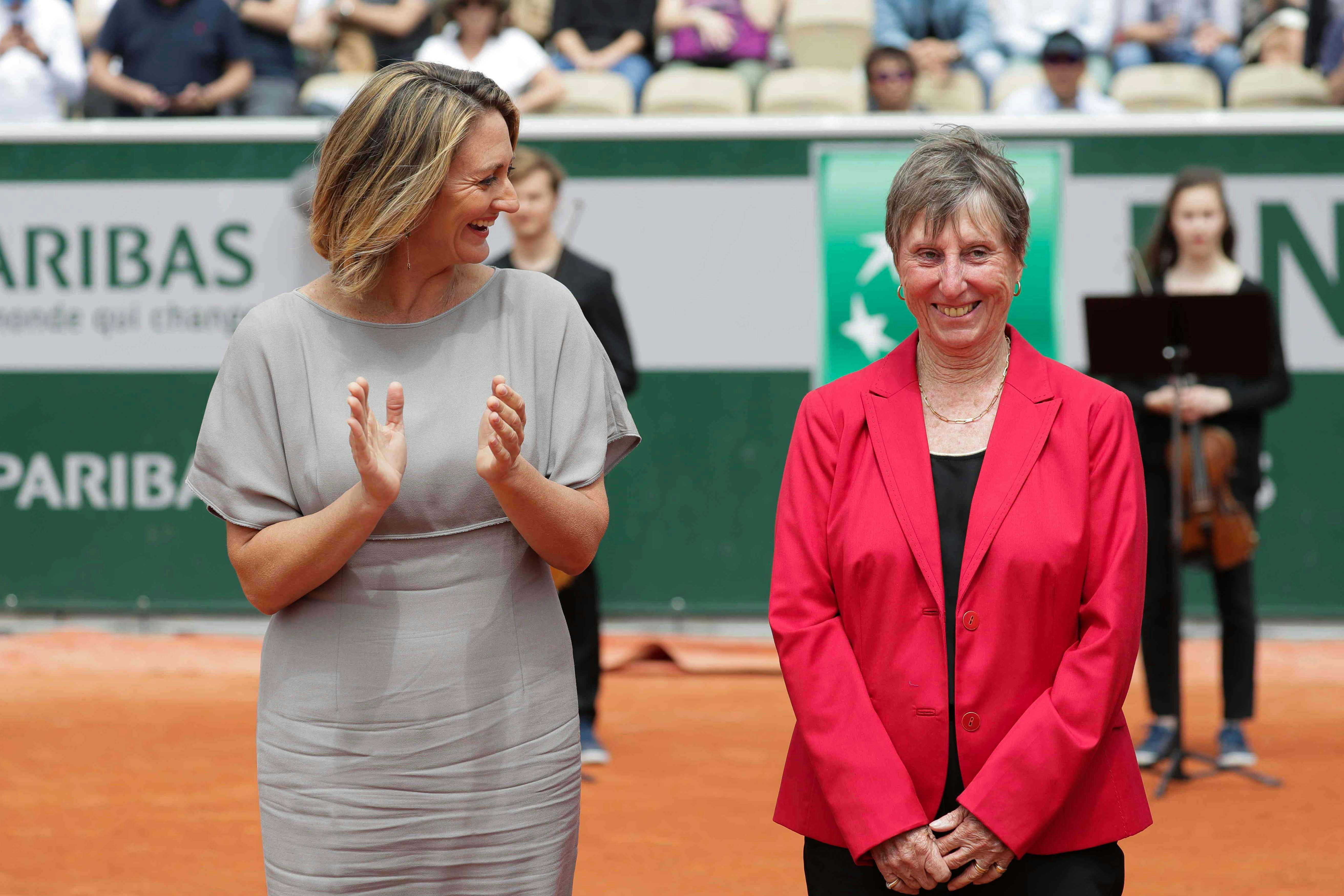 Roland-Garros 2019 - Court Simonne-Mathieu -Mary Pierce - Françoise Dürr