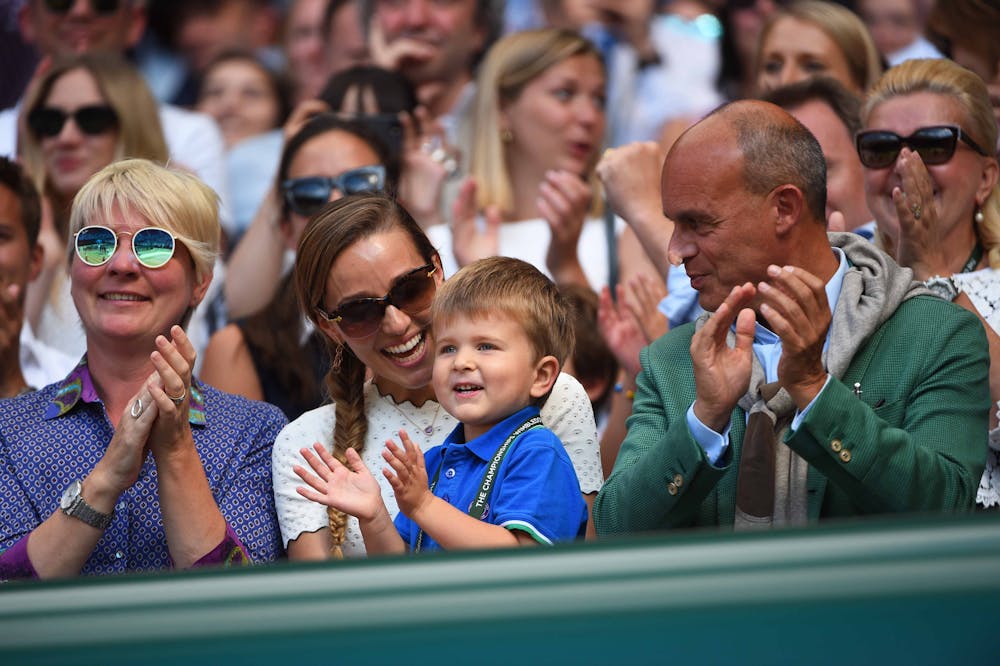 Stefan and Jelena Djokovic Wimbledon 2018.