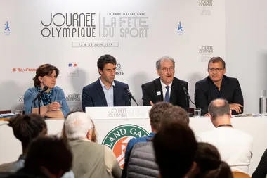 Roxana Maracineanu, Tony Estanguet, Denis Masseglia, Roland Garros 2019, Journée Olympique Fête du Sport