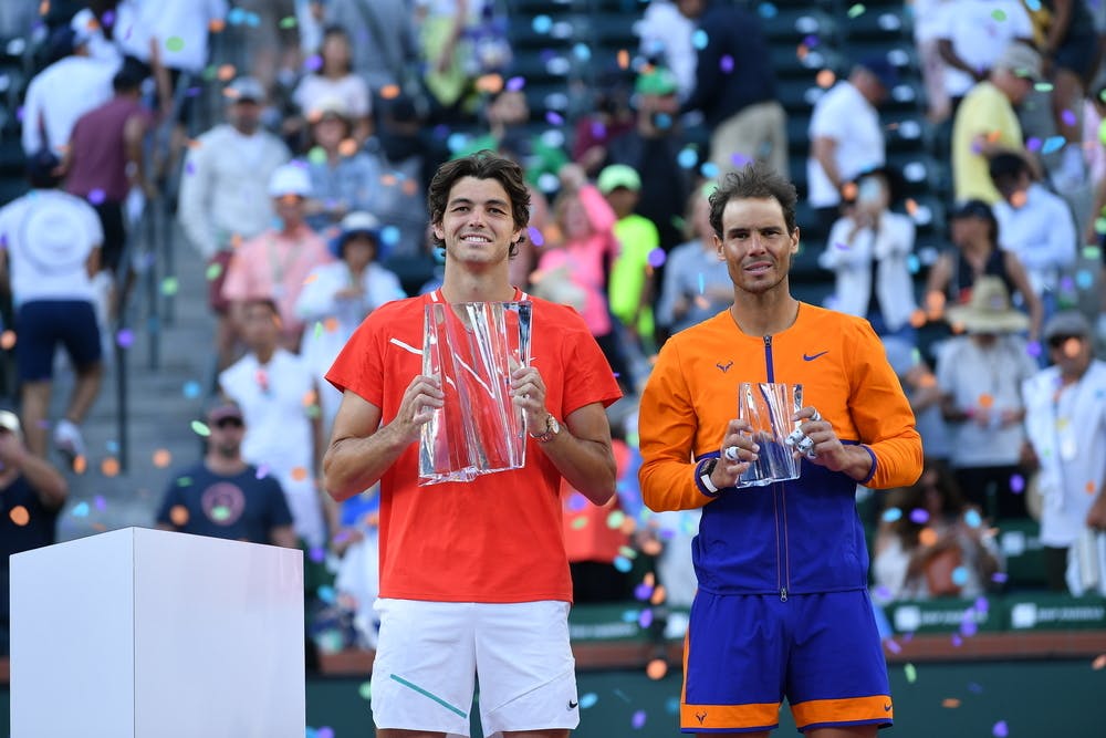 Rafael Nadal, Taylor Fritz, Indian Wells 2022, trophies