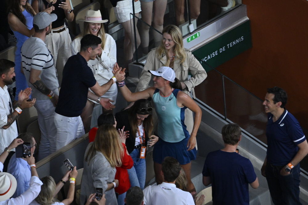 Iga Swiatek, Robert Lewandowski, Roland Garros 2022, final