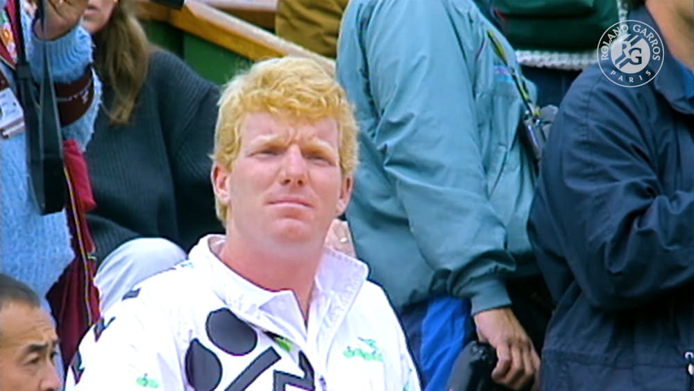 Jim Courier during the final at Roland-Garros 1991