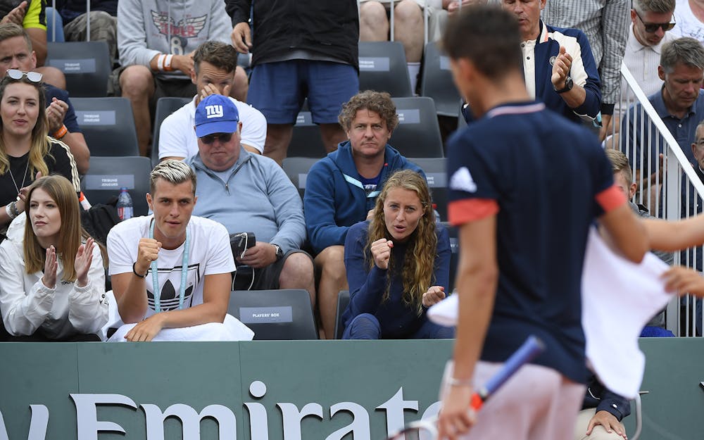 Kristina Mladenovic Luka Mladenovic Dominic Thiem Roland-Garros 2018