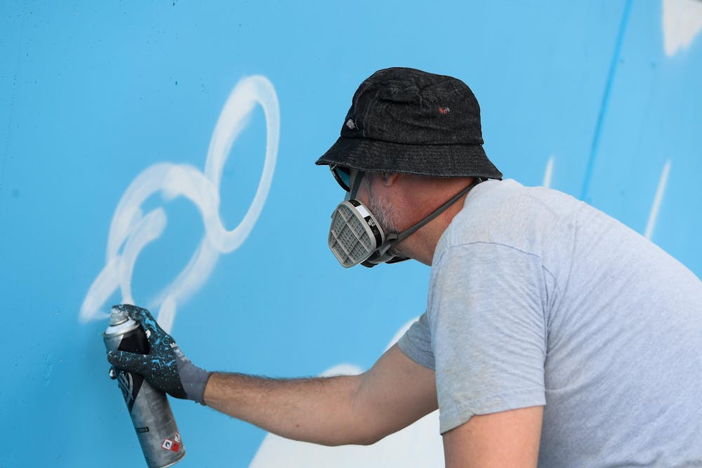 Roland-Garros 2018, Jace, street art, graffiti, fresque