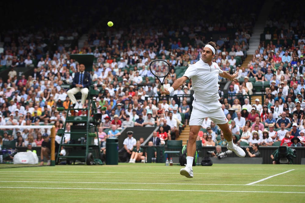 Smooth slice from Roger Federer at Wimbledon 2019