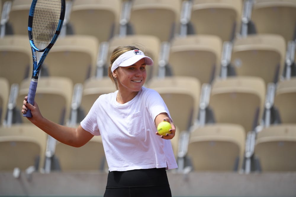Sofia Kenin, Roland-Garros 2021, practice