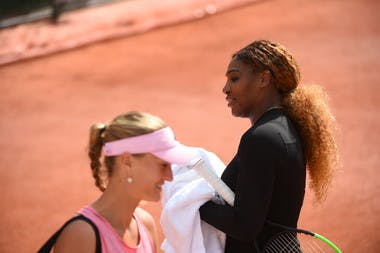 Serena Williams - Kristina Mladenovic - Roland-Garros 2019 - entraînement