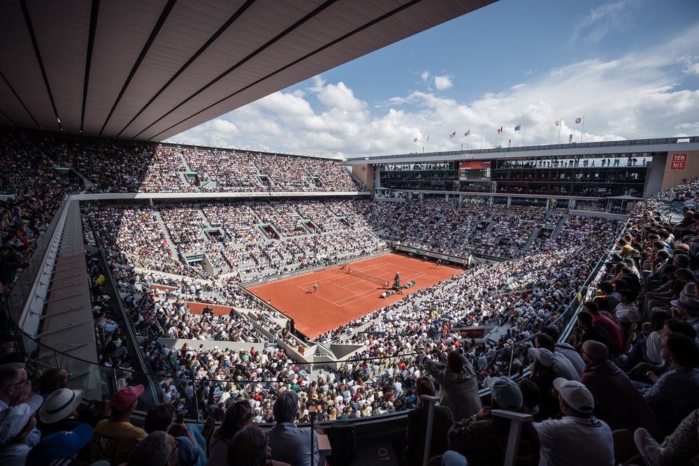 public court Philippe-Chatrier Roland-Garros 2022