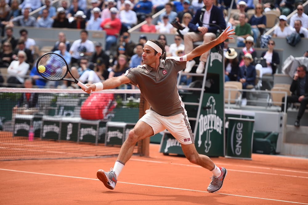 Roger Federer Roland Garros 2019 first round Sonego