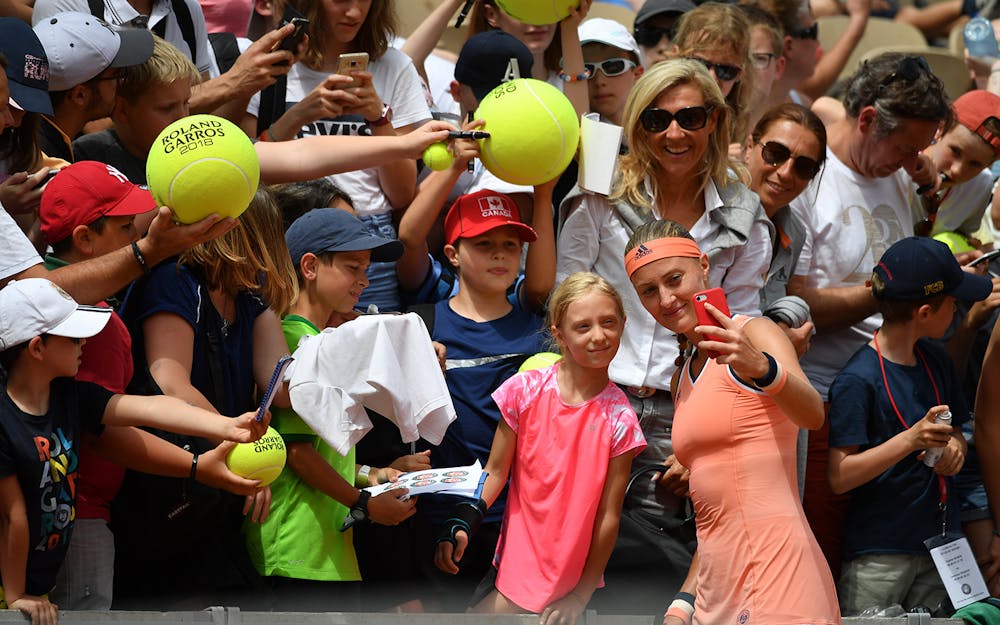 Kristina Mladenovic enfants de Roland-Garros ERG 2018