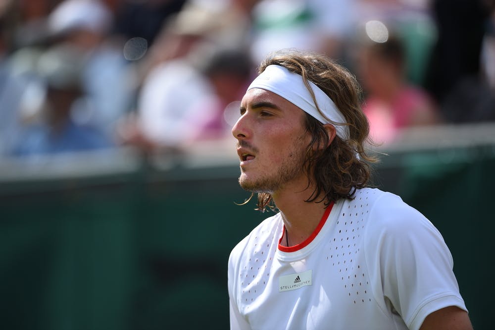 Stefanos Tsitsipas at Wimbledon 2019