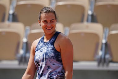 Aryna Sabalenka, Roland Garros 2021, practice