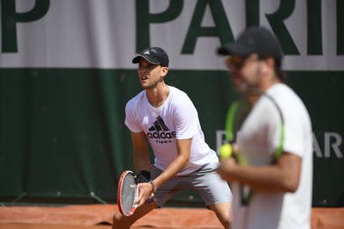 Dominic Thiem practice