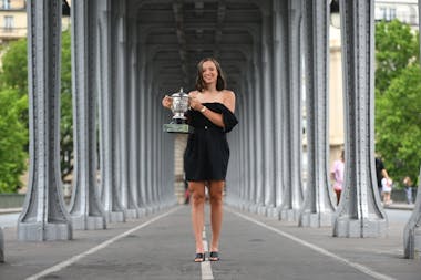 Iga Swiatek, Roland-Garros 2023, trophy shoot