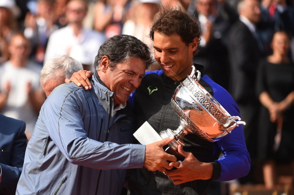 Toni Nadal Rafael Nadal Roland-Garros 2017