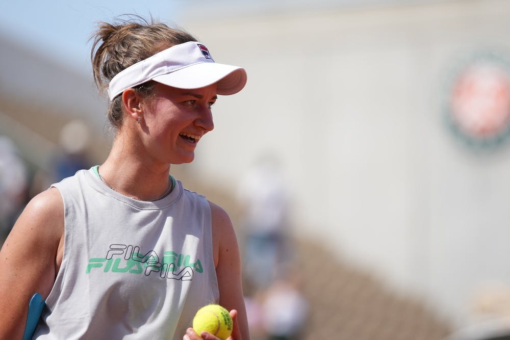 Barbora Krejcikova, Practice, Roland-Garros 2022