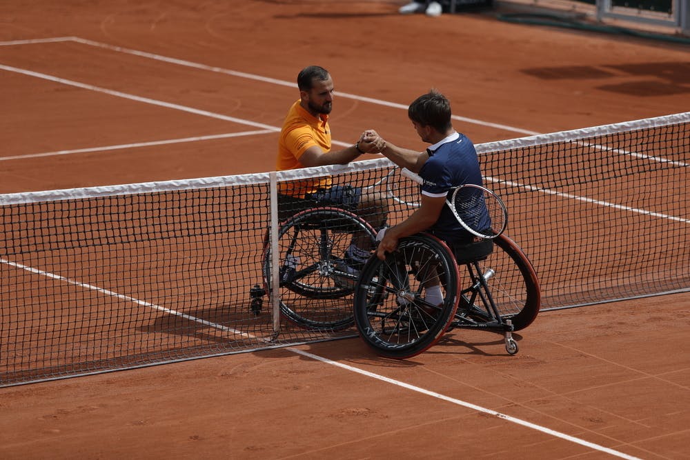 Martin de la Puente, Guilhem Laget, tennis-fauteuil, 1er tour, Roland-Garros 2022