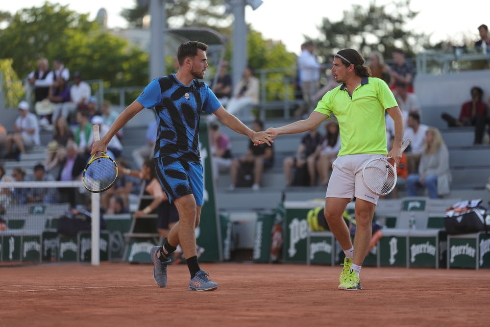 Theo Arribage, Luca Sanchez, men's doubles second round, Roland-Garros 2023