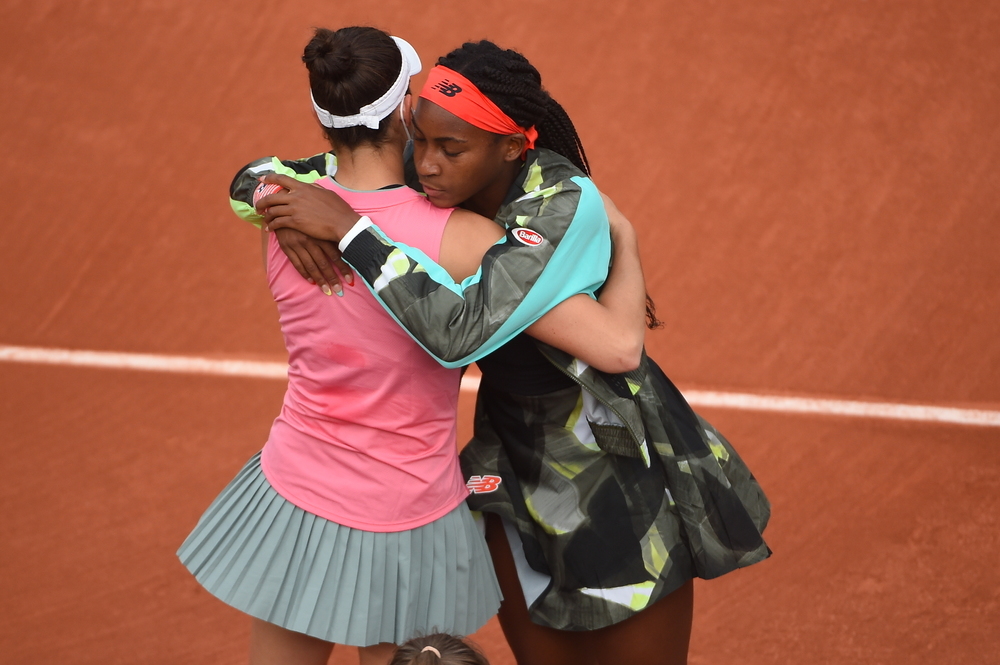 Jennifer Brady et Coco Gauff, Roland-Garros 2021, 3rd round