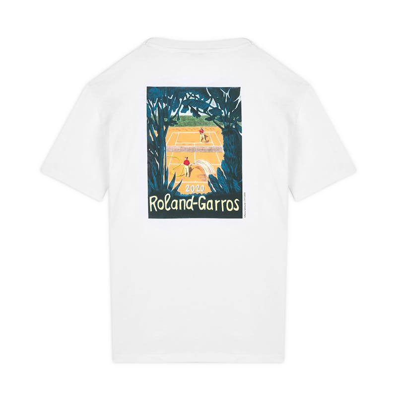 T-shirt Affiche Officielle Roland-Garros 2020 Griffe Solidaire RGEnsemble AP-HP