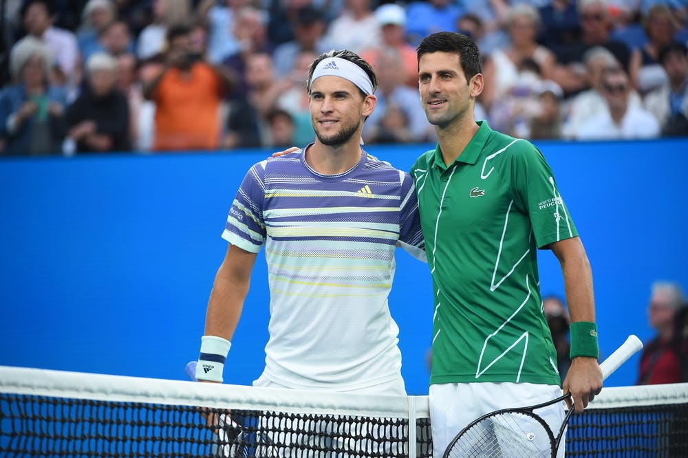 Thiem & Djokovic before the Australian Open 2020 final