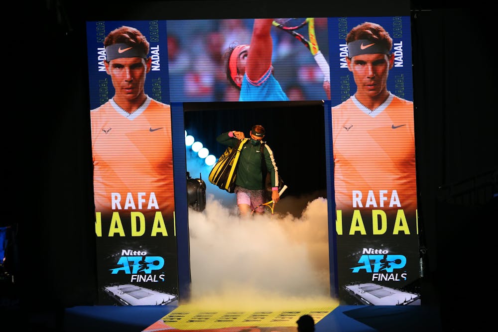 Rafael Nadal and himself at the ATP Finals 2020