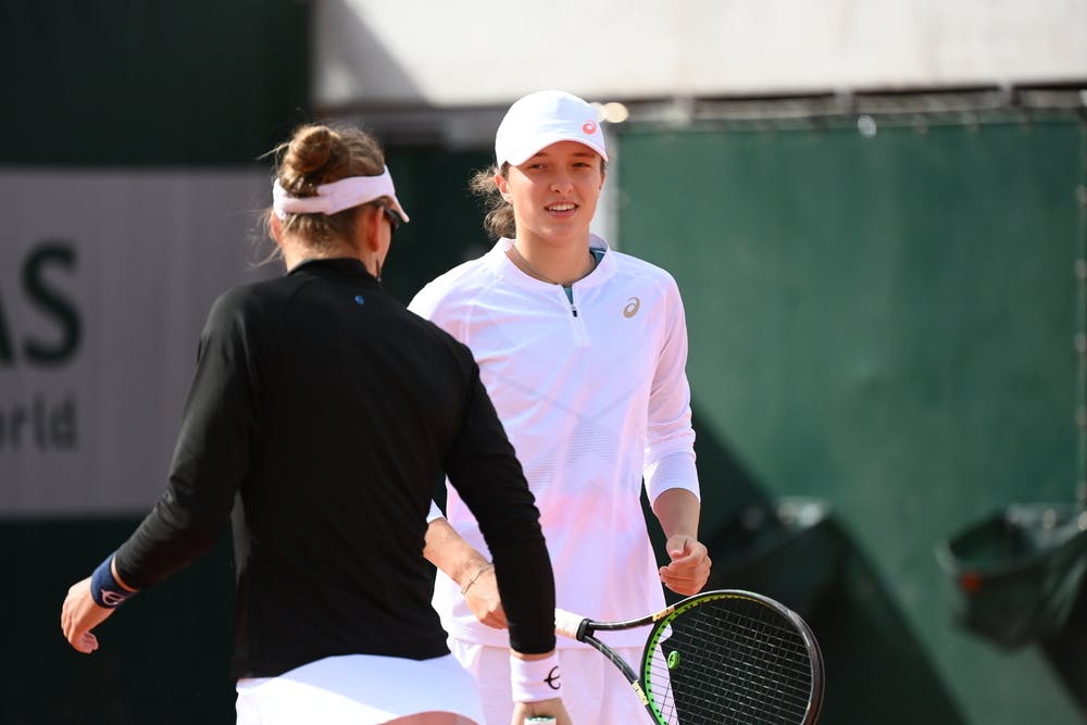 Iga Swiatek, Nicole Melichar, Roland Garros 2020, doubles first round
