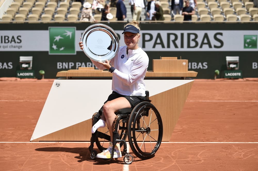 Diede De Groot, Roland-Garros 2022, Tennis Fauteuil Simple Dames, Remise de Prix,