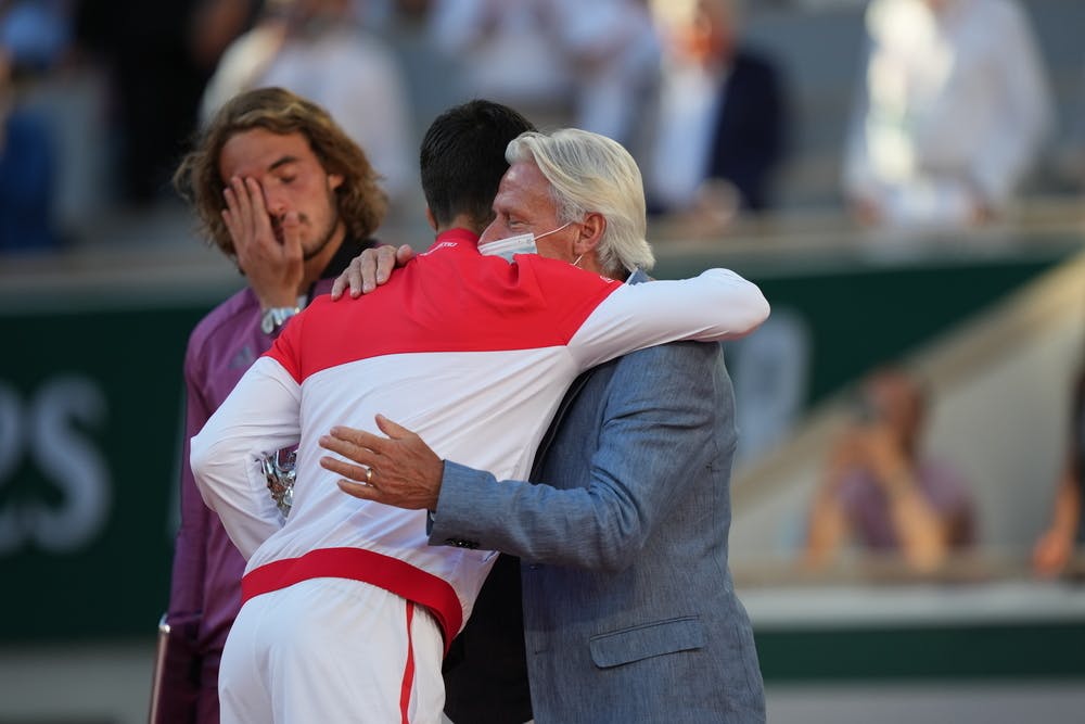 Novak Djokovic, Bjorn Borg, Stefanos Tsitsipas, Roland Garros final