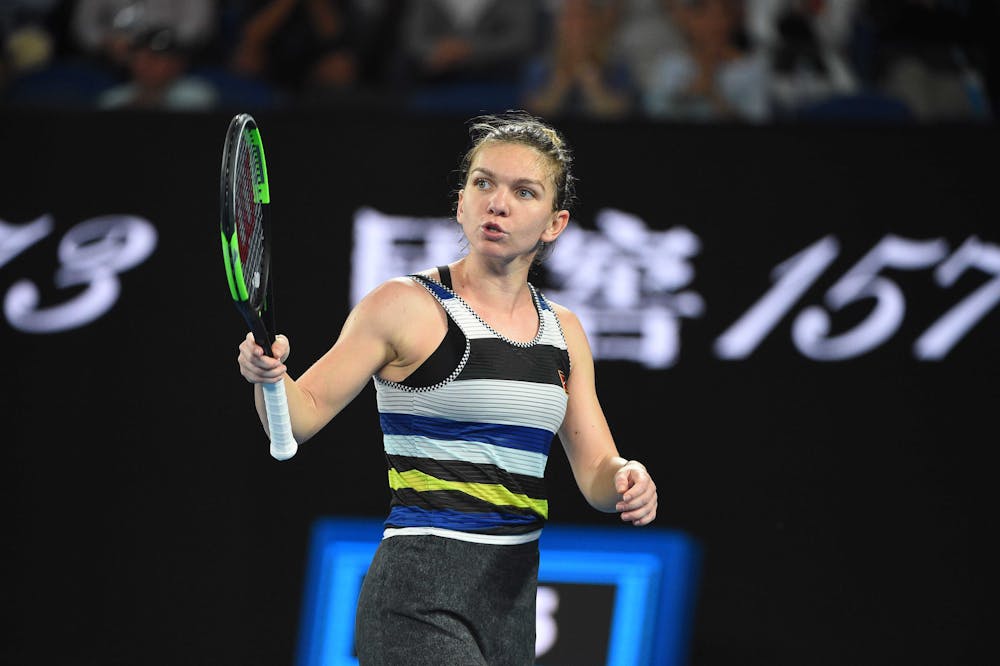 Frustration for Simona Halep at the Australian Open 2019