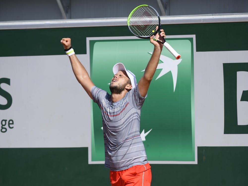 Enzo Couacaud, Roland Garros 2020, qualifying first round.