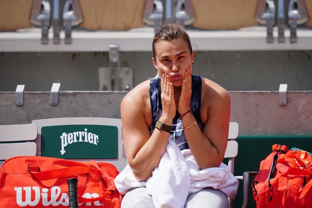 Aryna Sabalenka, Roland Garros 2021, practice